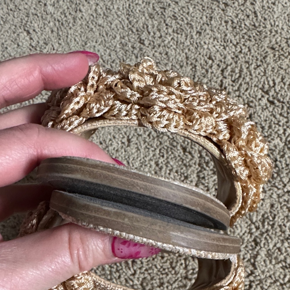a new day Beige Crochet Floral Slide Mules - Picture 8 of 10